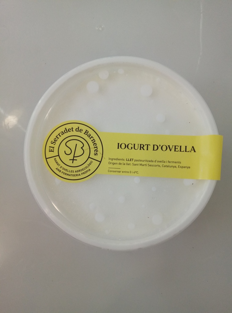 IOGURT OVELLA EL SERRADET DE BARNERES UNITAT 450G