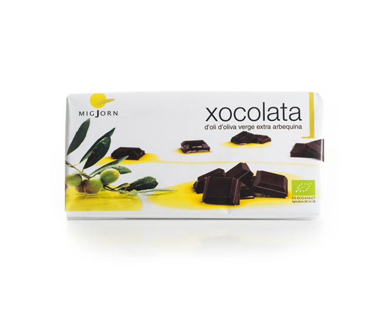 XOCOLATA NEGRA OLI ARBEQUINA MIGJORN 100G