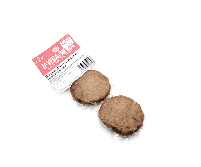 HAMBURGUESA CIVADA, CIGRONS I GARAM MASALA LA VEGANERIA PAQUET 2UN